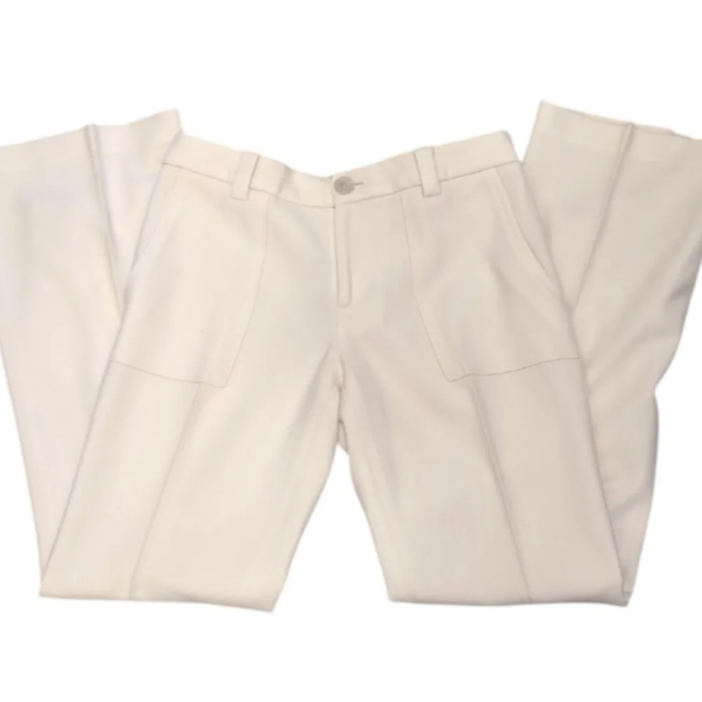 Banana Republic Women's Wool Cream Dress Pants Size 6 - Picture 4 of 8